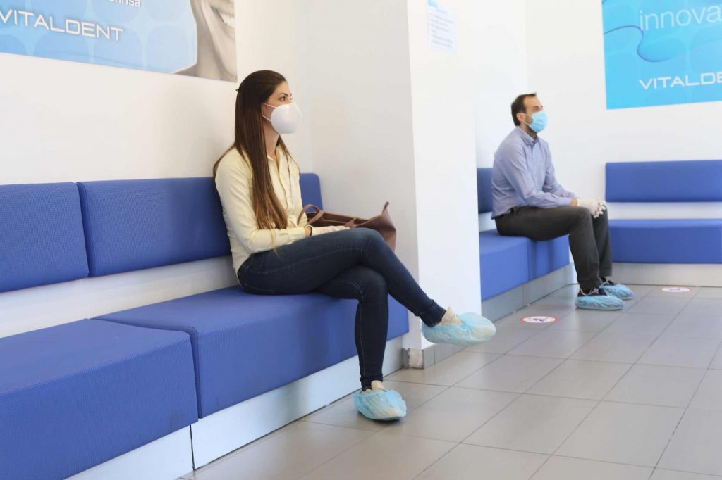 Sala de espera en la clínica dental